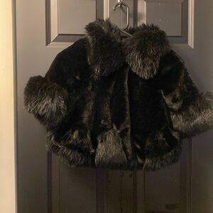 Toddler faux fur coat brand new 3T black